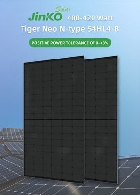 400W 405W 410W 415W Jinko PV Modules Tiger Neo N Τύπος Μονοκρυσταλλικός Πλήρης Μαύρος